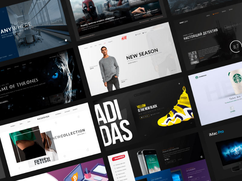 14个著名网站header头部设计模板 .psd源文件