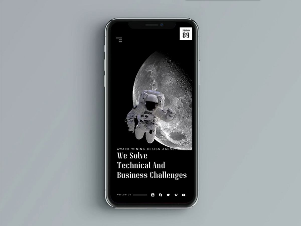 太空网页动效设计 .xd素材