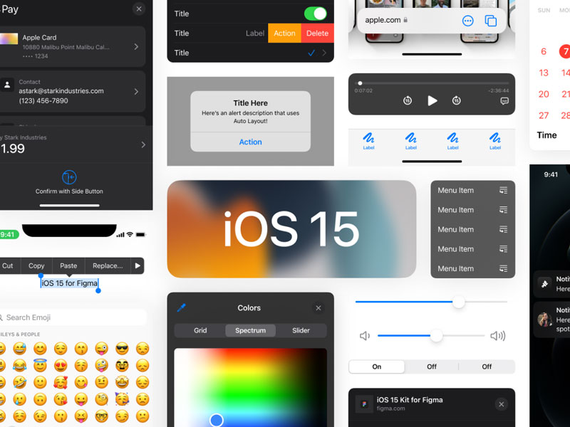iOS 15 UI Kit .fig源文件素材