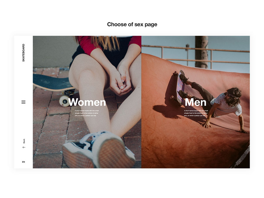 滑板电商网站ui设计 .xd源文件