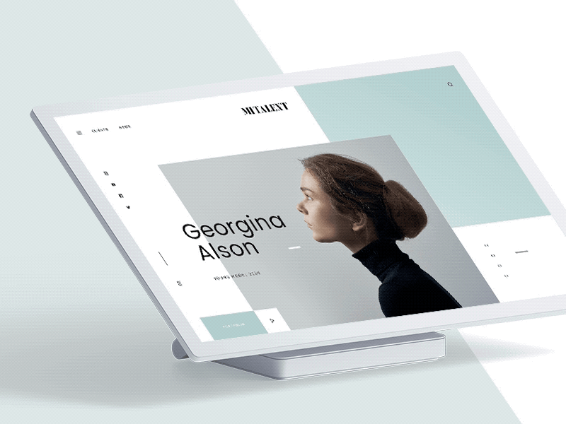 MITALENT网站落地页ui设计 .psd素材