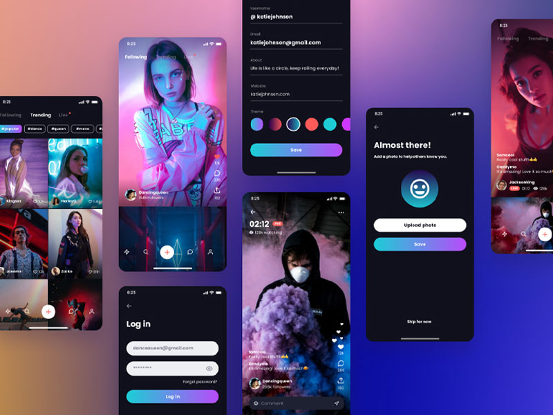 Havana视频社交app ui kit设计.fig素材