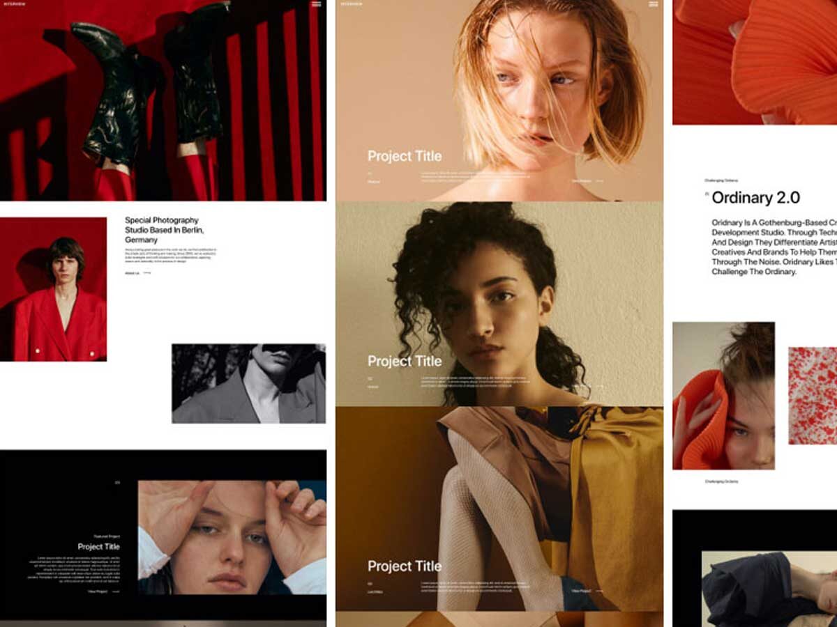 interview网站ui设计 .fig素材